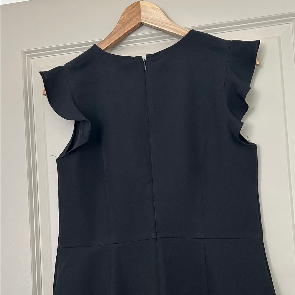 LOFT Black Ruffle Mini Dress - Picture 10 of 12